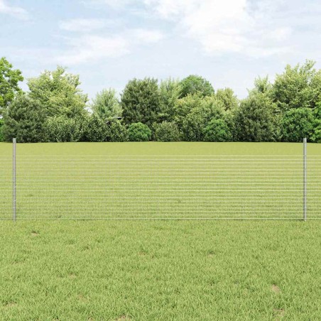 vidaXL Set di Recinzioni da Giardino Set di 2 Acciaio Galvanizzato