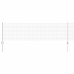 vidaXL Recinzione in Rete Saldata con 11 Post U Argento 0.6x25 m Acciaio