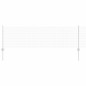 vidaXL Recinzione in Filo Saldato con 11 Post U Argento 0.6x25 m Acciaio vidaXL Recinzione in Filo Saldato con 11 Post U Argento 0.6x25 m Acciaio