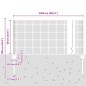 vidaXL Recinzione in Filo Saldato con 11 Post U Argento 0.6x25 m Acciaio vidaXL Recinzione in Filo Saldato con 11 Post U Argento 0.6x25 m Acciaio