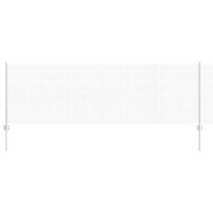 vidaXL Recinzione in Filo Saldato con 11 Post in Acciaio Argento 0.8x25 m