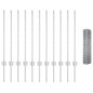 vidaXL Recinzione in filo saldato con 11 pali U argentati 0.8x25 m in acciaio vidaXL Recinzione in filo saldato con 11 pali U argentati 0.8x25 m in acciaio