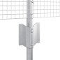 vidaXL Recinzione in filo saldato con 11 pali U argentati 0.8x25 m in acciaio vidaXL Recinzione in filo saldato con 11 pali U argentati 0.8x25 m in acciaio