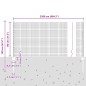 vidaXL Recinzione in Rete Saldata con 11 U Pali Argento 0.8x25 m Acciaio vidaXL Recinzione in Rete Saldata con 11 U Pali Argento 0.8x25 m Acciaio