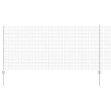 vidaXL Recinzione in Filo Saldato con 22 Post U Argento 1x25 m Acciaio