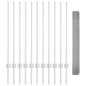 vidaXL Recinzione in Filo Saldato con 22 Post U Argento 1x25 m Acciaio vidaXL Recinzione in Filo Saldato con 22 Post U Argento 1x25 m Acciaio