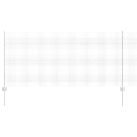 vidaXL Recinzione in rete saldata con 22 U post argento 1x25 m in acciaio