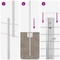 vidaXL Set Recinzione Rete Polli Set di 2 Acciaio zincato 25 x 1 m vidaXL Set Recinzione Rete Polli Set di 2 Acciaio zincato 25 x 1 m