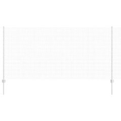 vidaXL Recinzione metallica saldata con 22 U posts argento 1.2x25 m in acciaio