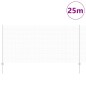 vidaXL Recinzione metallica saldata con 22 U posts argento 1.2x25 m in acciaio vidaXL Recinzione metallica saldata con 22 U posts argento 1.2x25 m in acciaio