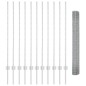 vidaXL Recinzione metallica saldata con 22 U posts argento 1.2x25 m in acciaio vidaXL Recinzione metallica saldata con 22 U posts argento 1.2x25 m in acciaio