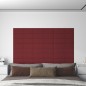 Pannelli Murali 12 pz Rosso Vino 60x15 cm Tessuto 1,08 m² Pannelli Murali 12 pz Rosso Vino 60x15 cm Tessuto 1,08 m²