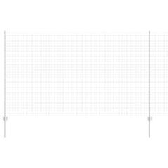 vidaXL Recinto in Rete Saldato con 22 Post Argento 1.4x25 m Acciaio