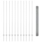 vidaXL Recinzione in Rete Saldatura con 22 Pali U Argento 1,5x25 m Acciaio vidaXL Recinzione in Rete Saldatura con 22 Pali U Argento 1,5x25 m Acciaio