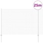 vidaXL Recinzione in Filo Saldato con 22 Posti U Argento 1.6 x 25 m Acciaio vidaXL Recinzione in Filo Saldato con 22 Posti U Argento 1.6 x 25 m Acciaio