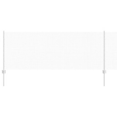 vidaXL Recinzione in Filo Saldato con 22 Post in Argento 0.8x50 m Acciaio