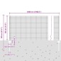 vidaXL Recinzione in Filo Saldato con 22 Post in Argento 0.8x50 m Acciaio vidaXL Recinzione in Filo Saldato con 22 Post in Argento 0.8x50 m Acciaio