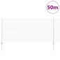 vidaXL Recinzione in Rete Saldati con 44 Post U Argento 1x50 m Acciaio vidaXL Recinzione in Rete Saldati con 44 Post U Argento 1x50 m Acciaio