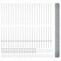 vidaXL Recinto in rete saldata con 44 post U Argento 1.4x50 m Acciaio vidaXL Recinto in rete saldata con 44 post U Argento 1.4x50 m Acciaio