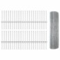 vidaXL Recinzione in Filo Saldato con 44 Post in Acciaio Grigio 0.4x100 m vidaXL Recinzione in Filo Saldato con 44 Post in Acciaio Grigio 0.4x100 m