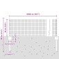 vidaXL Recinzione in Filo Saldato con 44 Post in Acciaio Grigio 0.4x100 m vidaXL Recinzione in Filo Saldato con 44 Post in Acciaio Grigio 0.4x100 m