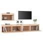 Mobili Porta TV 3 pz in Legno Massello di Pino Mobili Porta TV 3 pz in Legno Massello di Pino
