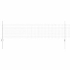 vidaXL Recinzione in Filo Saldato con 5 Pannelli Argento 0.5x100 m Acciaio