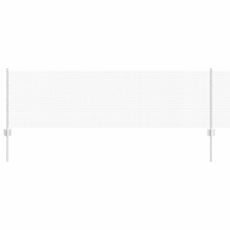 vidaXL Recinzione in rete saldata con 44 pali U Argento 0.6x100 m Acciaio