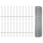 vidaXL Recinzione in Rete Saldato con 44 Posti U Argento 0.6x100 m Acciaio vidaXL Recinzione in Rete Saldato con 44 Posti U Argento 0.6x100 m Acciaio
