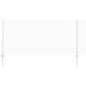 vidaXL Recinzione in Filo Saldato con 88 Post in Alluminio Silver 1x100 m Acciaio