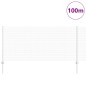 vidaXL Recinzione in Filo Saldato con 88 Post in Alluminio Silver 1x100 m Acciaio