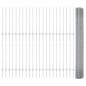 vidaXL Recinzione in Filo Saldato con 88 Post in Alluminio Silver 1x100 m Acciaio