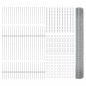 vidaXL Recinzione in Filo Saldato con 88 Post in Alluminio Silver 1x100 m Acciaio