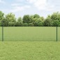 vidaXL Recinto in rete saldata con 5 pali a U Verde 0.6x10 m Acciaio vidaXL Recinto in rete saldata con 5 pali a U Verde 0.6x10 m Acciaio
