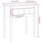 Tavolo Consolle 70x35x75 cm in Legno Massello di Pino Tavolo Consolle 70x35x75 cm in Legno Massello di Pino