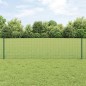 vidaXL Recinzione in Rete Saldata con 5 Pali a U Verde 0.6x10 m Acciaio vidaXL Recinzione in Rete Saldata con 5 Pali a U Verde 0.6x10 m Acciaio