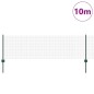 vidaXL Recinzione in Rete Saldata con 5 Pali a U Verde 0.6x10 m Acciaio vidaXL Recinzione in Rete Saldata con 5 Pali a U Verde 0.6x10 m Acciaio