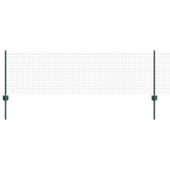 vidaXL Recinzione in Filo Saldato con 5 Post U Verde 0.6x10 m in Acciaio