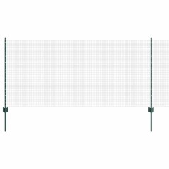 vidaXL Set di Recinzione Set di 2 Verde Metallo 10 x 1 m Durevole