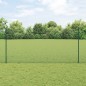 vidaXL Recinzione in Rete Saldato con 5 Pali a U Verde 1.2x10 m Acciaio vidaXL Recinzione in Rete Saldato con 5 Pali a U Verde 1.2x10 m Acciaio