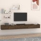 Mobili a Muro 2 pz Rovere Marrone 102x30x20cm Legno Multistrato Mobili a Muro 2 pz Rovere Marrone 102x30x20cm Legno Multistrato