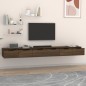 Mobili a Muro 2 pz Rovere Marrone 102x30x20cm Legno Multistrato Mobili a Muro 2 pz Rovere Marrone 102x30x20cm Legno Multistrato