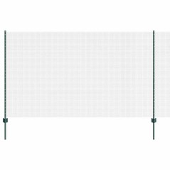 vidaXL Recinzione in Filo Saldato con 5 Post U Verde 1.4x10 m Acciaio