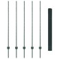 vidaXL Recinzione in Filo Saldato con 5 Post U Verde 1.4x10 m Acciaio vidaXL Recinzione in Filo Saldato con 5 Post U Verde 1.4x10 m Acciaio