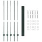 vidaXL Recinzione in Filo Saldato con 5 Post U Verde 1.4x10 m Acciaio vidaXL Recinzione in Filo Saldato con 5 Post U Verde 1.4x10 m Acciaio