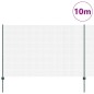 vidaXL Recinzione in Filo Saldato con 5 Post Verde 1.6x10 m Acciaio vidaXL Recinzione in Filo Saldato con 5 Post Verde 1.6x10 m Acciaio