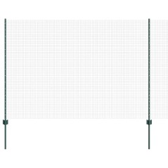 vidaXL Recinzione in Filo Saldato con 5 Post in U Verde 1,6x10 m Acciaio