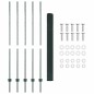 vidaXL Recinzione in Filo Saldato con 5 Post in U Verde 1,6x10 m Acciaio vidaXL Recinzione in Filo Saldato con 5 Post in U Verde 1,6x10 m Acciaio