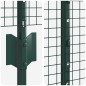 vidaXL Recinzione in Filo Saldato con 5 Post in U Verde 1,6x10 m Acciaio vidaXL Recinzione in Filo Saldato con 5 Post in U Verde 1,6x10 m Acciaio