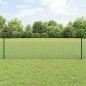 vidaXL Recinzione in Rete Saldata con 11 Pali U Verde 0.5x25 m Acciaio vidaXL Recinzione in Rete Saldata con 11 Pali U Verde 0.5x25 m Acciaio